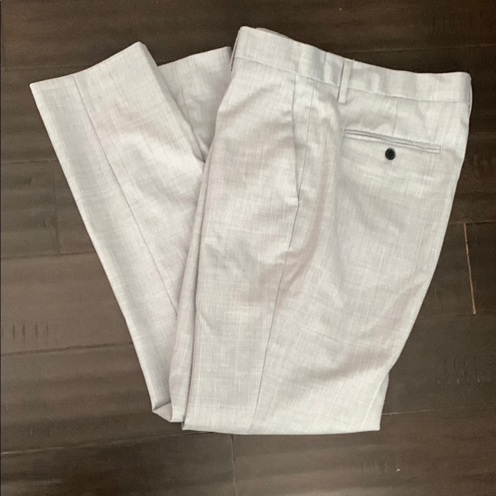 Banana Republic Gray Dress Pants Elegant Straight-Leg